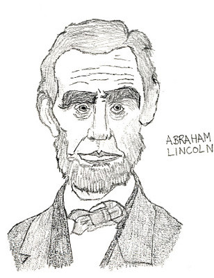 Karikatur von Abraham Lincoln alias Abe
